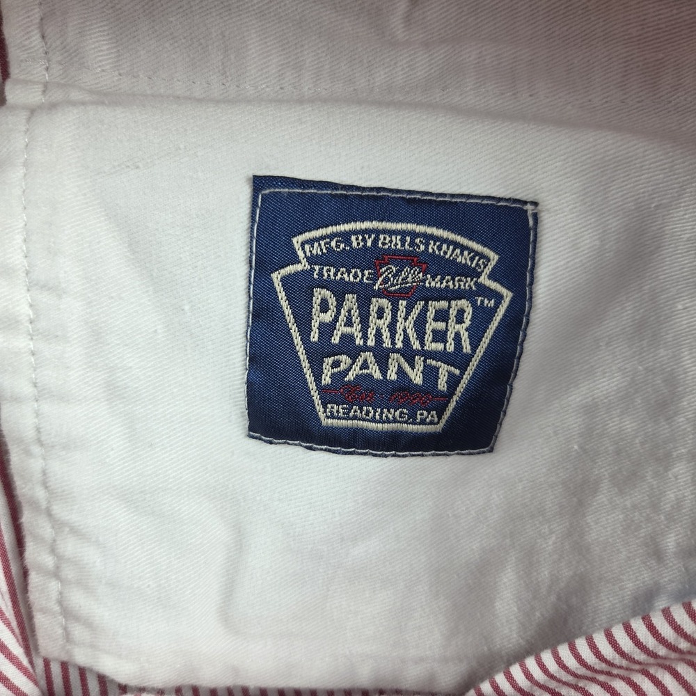 Bills Khakis Parker Seersucker Red Stripe Pants Mens 42 Made In USA Standard Fit - Picture 3 of 13